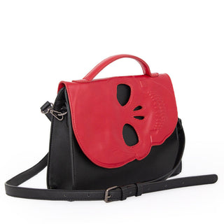 Skull Cut-out Satchel Crossbody Bag