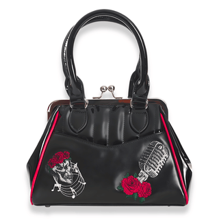 Rockabilly / Pin up Skull Kisslock Bag