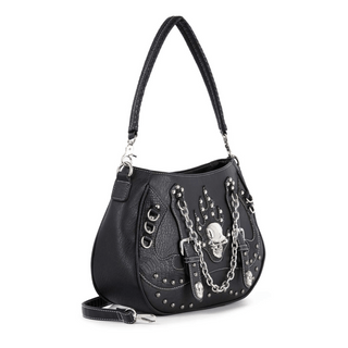 Skull & Chain Concealed Carry Hobo Bag side view