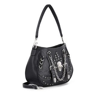 Skull & Chain Concealed Carry Hobo Bag side view 