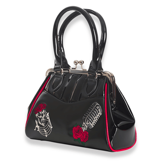 Rockabilly / Pin up Skull Kisslock Bag