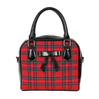 Red Tartan Bowler Bag