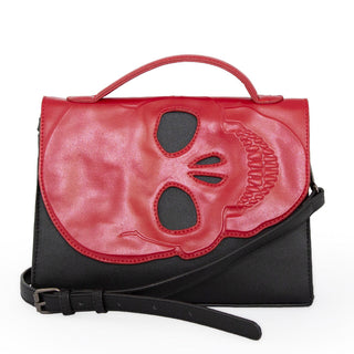 Skull Cut-out Satchel Crossbody Bag