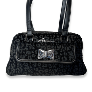Black Leopard Handbag & Shoulder Bag