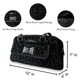 Black Leopard Handbag & Shoulder Bag Measurements