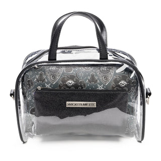Portable Travel Bag, Toiletry Bag, Makeup Bags, Pouch, Clear Crossbody Combo By Wicked Misfit