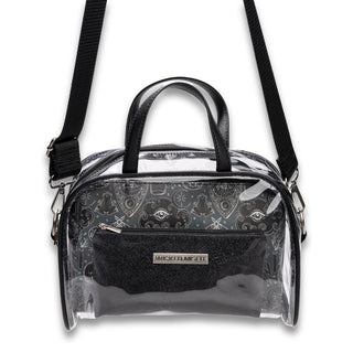 Portable Travel Bag, Toiletry Bag, Makeup Bags, Pouch, Clear Crossbody Combo By Wicked Misfit