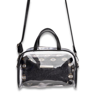 Portable Travel Bag, Toiletry Bag, Makeup Bags, Pouch, Clear Crossbody Combo By Wicked Misfit