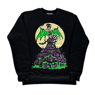 Batty Pumpkin Queen Crewneck Sweatshirt