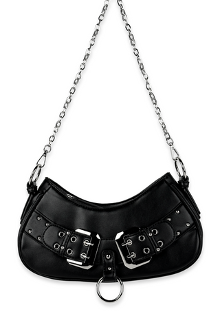 Cunty Y2k Emo Convertible Double Belt Shoulder Bag Wicked Misfit