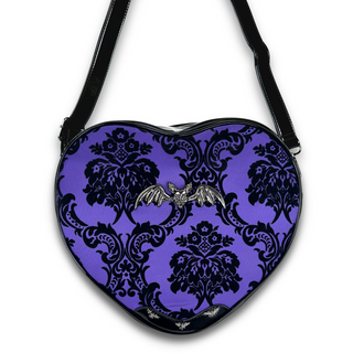 Damask Heart Shoulder bag in Violet & Crossbody bag picture by wicked misfit