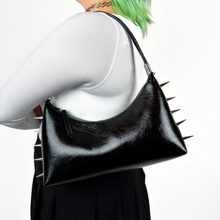 Spiked 3 in 1 Convertible Shoulder Bag by Wicked Misfit