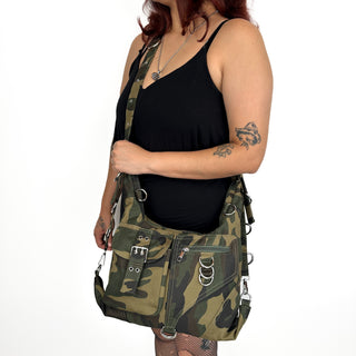 Canvas D-Ring Grommet Hobo Bags