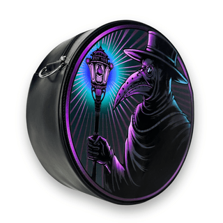 Plague Doctor Round Crossbody Bag Side View