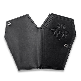 RIP Bat Coffin Wallet Backside