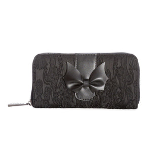 Damask Bat Bow Wallet