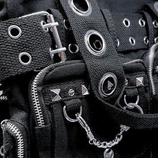 All Black Convertible Belt Bag 