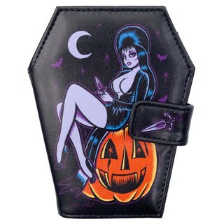 Elvira Coffin Wallet Pumpkin Pin-up
