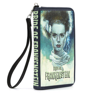 Bride of Frankenstein Wristlet Wallet with Rfid Blocking