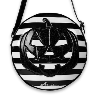 Glitter Halloween Pumpkin Crossbody Bags