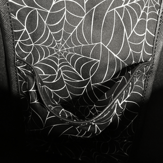 Trick or Travel Tote inside Spider Lining