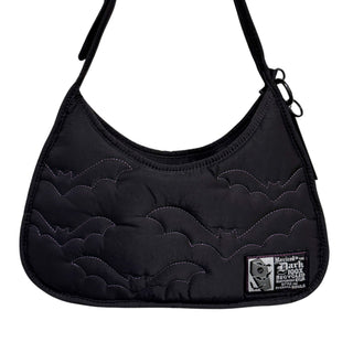 Recycled Nylon Purple Bats Shoulder Bag