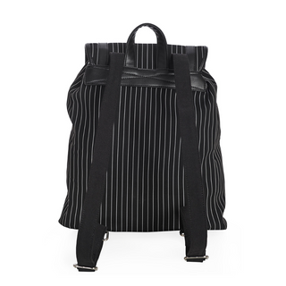 Black Pinstripe Backpack