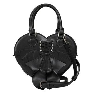 Black Corset Heart Shape Handbag / Crossbody