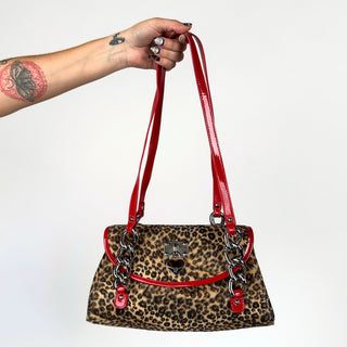 Velour Leopard Bags