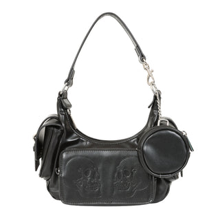 Twin Skull Shoulder Bag