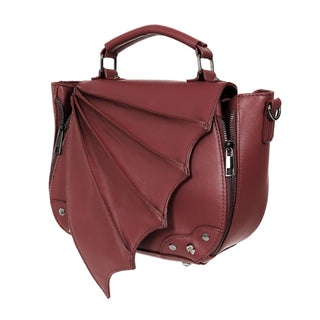 Gothic Bat Wing Convertible Handbag with Crossbody Bag Strap