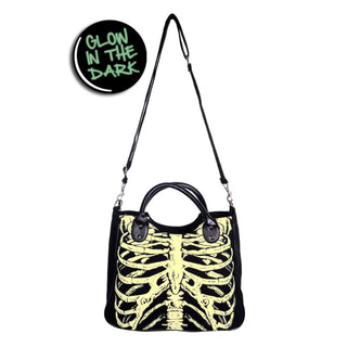 Glow in the Dark Ribcage Crossbody Bag
