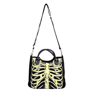Glow in the Dark Ribcage Crossbody Bag