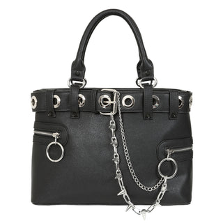 Grommet Chain Convertible Tote Bag