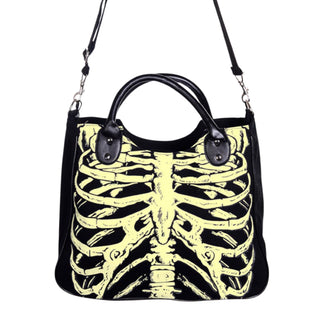 Glow in the Dark Ribcage Crossbody Bag