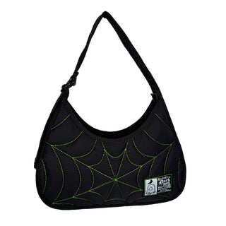 Recycled Nylon Spiderweb Puff Shoulder Bag By Wicked Misfit