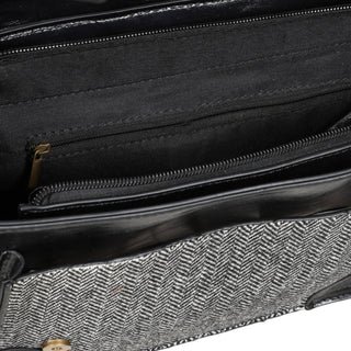 Nevermore Black Satchel Crossbody Bag
