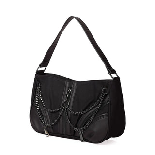 Aftershock Multi-Zip Chain Shoulder Bag