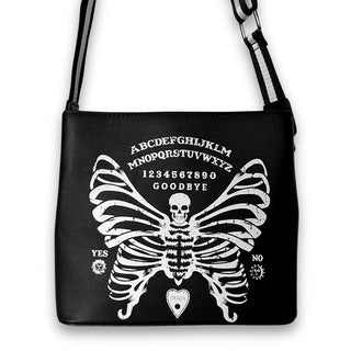 Ouija Skeleton Butterfly Crossbody Bag (Glow in the Dark)