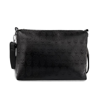 Rhinestone Skull Embossed Handbag Combo