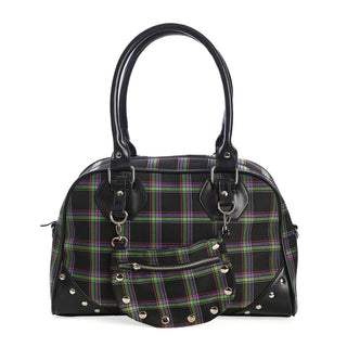 Green Tartan Bowler Bag