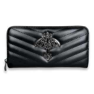 Gothic Cross Quilted Wallet