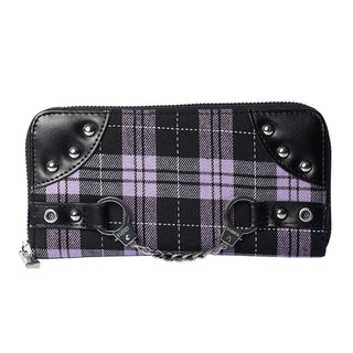 Lilac Plaid Convertible Shoulder Bag & Wallet Bundle