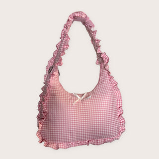 Ruffled Bow Shoulder Bags