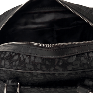 Black Leopard Handbag & Shoulder Bag inside lining