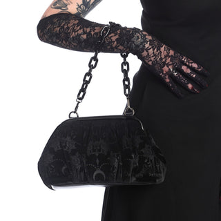 Velvet Chandelier Crossbody Bag