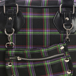 Green Tartan Bowler Bag