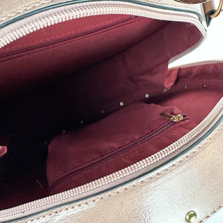 Pink Vintage Clock Convertible Handbag