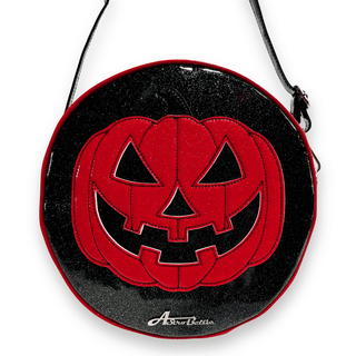 Glitter Halloween Pumpkin Crossbody Bags