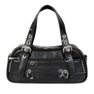 Black Night Pierced Shoulder Bag